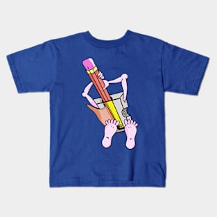 Funny Cartoon Pencil Sharpener Kids T-Shirt